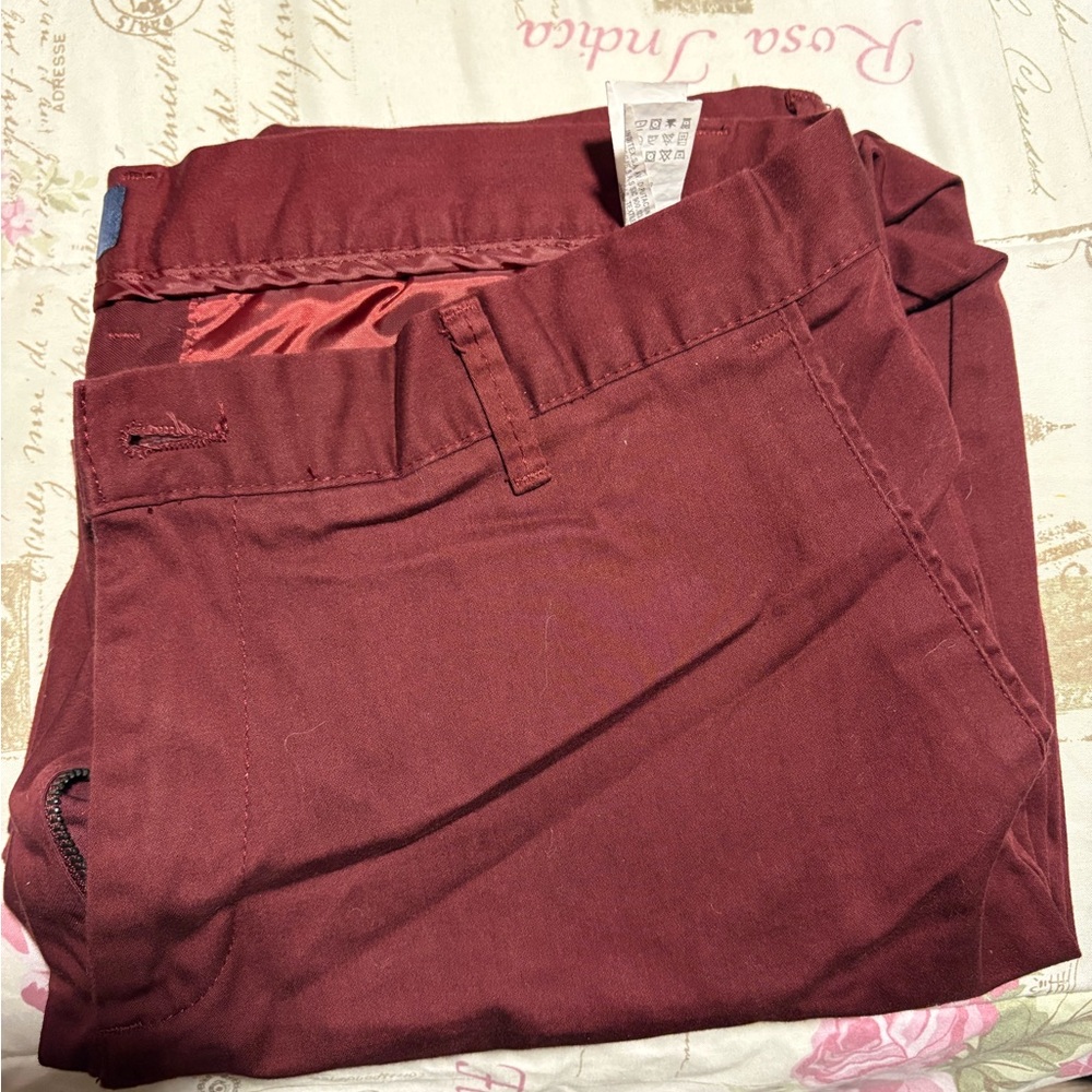 Zara Men's Deep Red Chinos